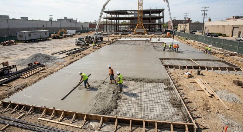 Commercial Slab Installation in Longmont, CO